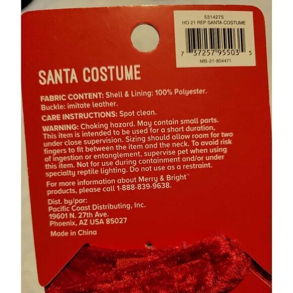 Merry & Bright Santa Reptile Costume- NWT - Picture 4 of 5